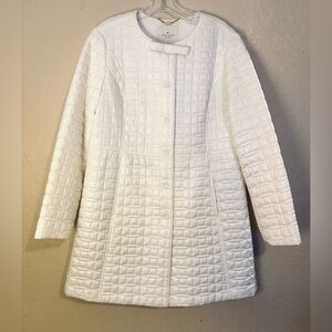 Kate Spade White Quilted Puffer Jacket